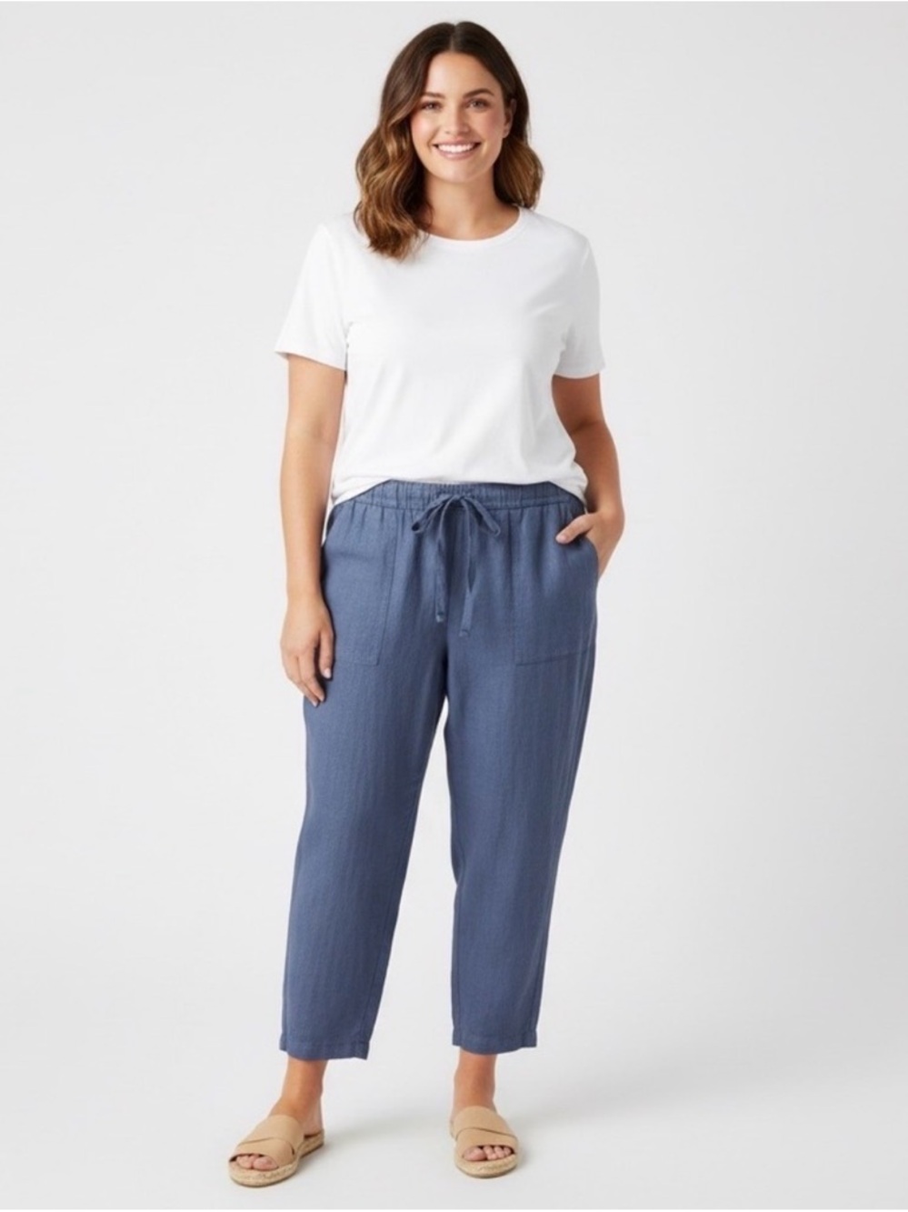 J. Jill Pure Jill 100% Linen Pants